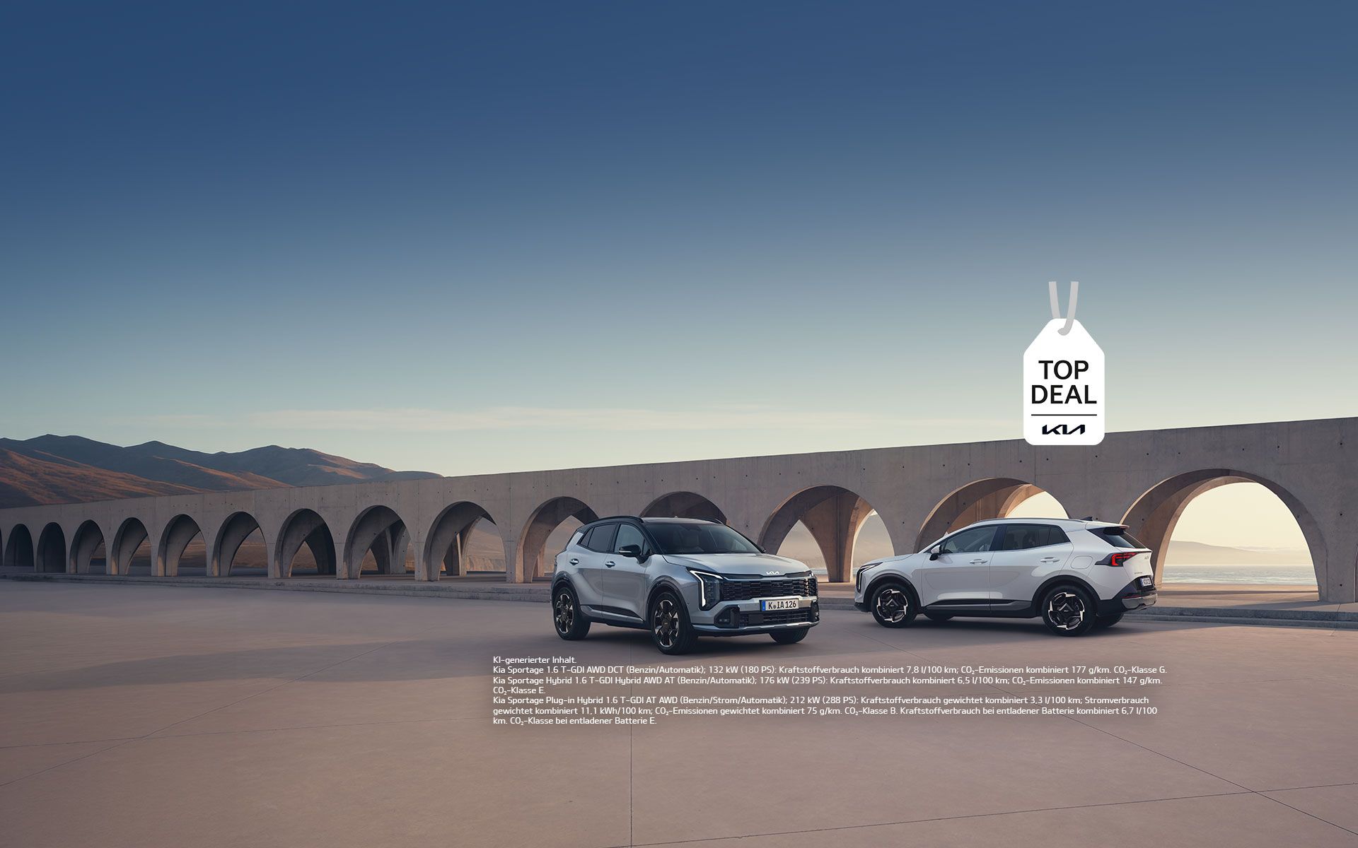 Die Kia Sportage Modelle in Seitenansicht